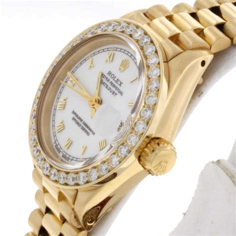 ladies president rolex watch|rolex datejust with president bracelet.